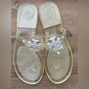 New Tory Burch Mini Miller Jelly Thong Sandals Size 7